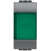 LivingLight Anthracite - green indicator lamp holder