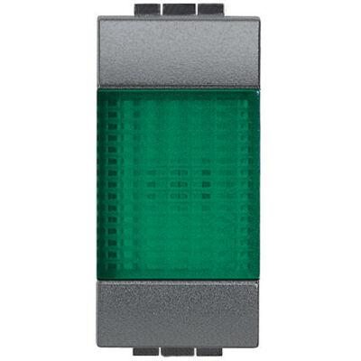 LivingLight Anthracite - green indicator lamp holder