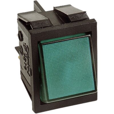 Arteleta 8650.34.36.V - interruptor bipolar verde cristal