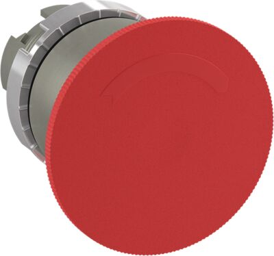 Red snap-on mushroom button