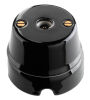Nera - black enamelled porcelain TV socket