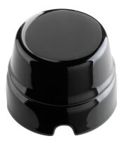 Nera - black enamelled porcelain junction box
