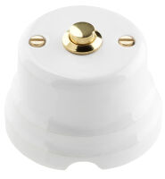 Tonda - button with shiny brass key