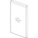 Arke Bianco - tasto assiale simbolo luce