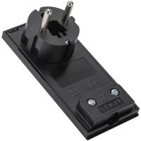 Fanton 80151 - enchufe negro francés/alemán RELOJ