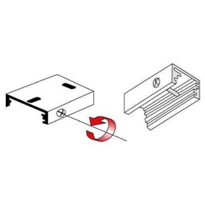Side 990751 - support de rail SITRACK blanc