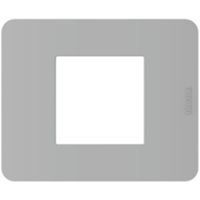 MatixGO - Plaque de recouvrement grise 2 modules - JA4802JG