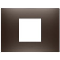 Gewiss GW16002BS Chorus - placca 2 moduli brown shade