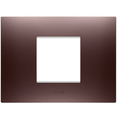 Gewiss GW16002CP Chorus - Placa de cobre de 2 módulos
