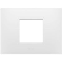 Gewiss GW16002PW Chorus - Placa 2 módulos blanco satinado
