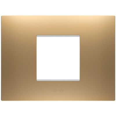 Gewiss GW16002SG Chorus - 2-module gold plate