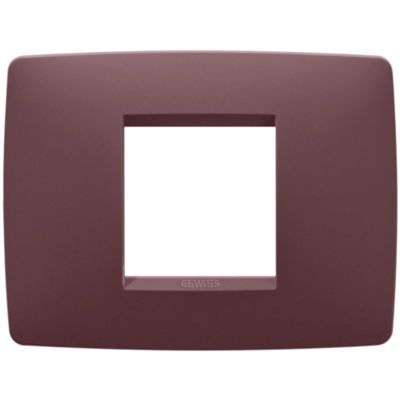 Gewiss GW16102VD Chorus - Placa roja toscana de 2 módulos