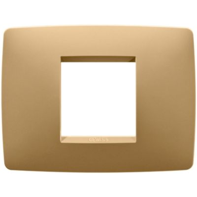 Gewiss GW16102VO Chorus - placca 2 moduli oro
