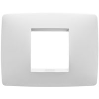 Gewiss GW16102VW Chorus - Placa 2 módulos blanco satinado