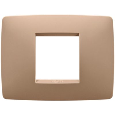 Gewiss GW16102VX Chorus - Placa de cobre ligero de 2 módulos