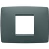 Gewiss GW16102VZ Chorus - Placa verde azulado de 2 módulos