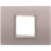 Gewiss GW16202GP Chorus - Placa 2 módulos gris perla
