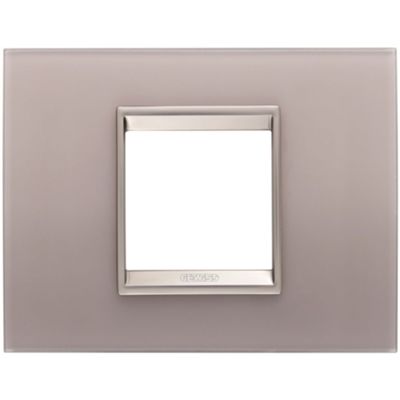 Gewiss GW16202GP Chorus - placca 2 moduli grigio perla