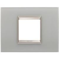 Gewiss GW16202GT Chorus - Placa de reflexión natural de 2 módulos