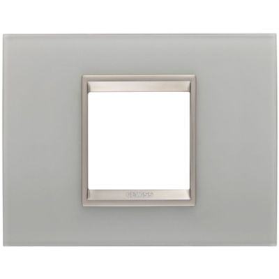 Gewiss GW16202GT Chorus - Plaque à réflexion naturelle 2 modules
