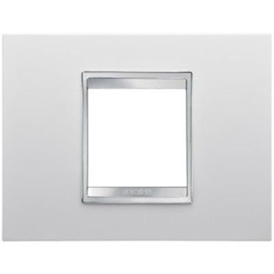 Gewiss GW16202TB Chorus - Placa blanca 2 módulos