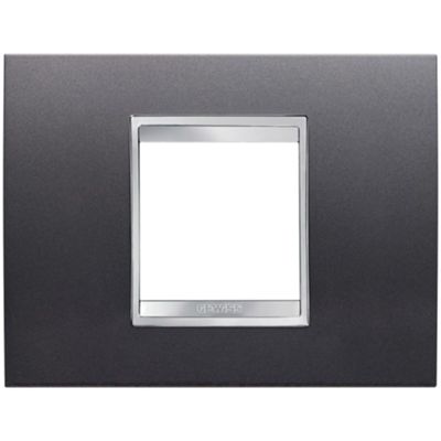 Gewiss GW16202VA Chorus - Plaque en ardoise 2 modules
