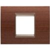 Gewiss GW16202WU Chorus - 2-module walnut plate