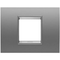 Gewiss GW16202XA Chorus - 2-module monochrome aluminum plate