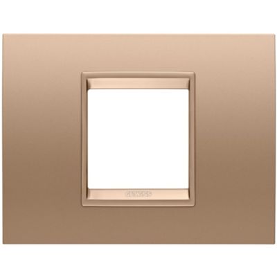 Gewiss GW16202XE Chorus - Plaque de cuivre lumineuse 2 modules