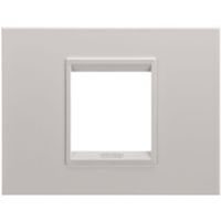 Gewiss GW16202XL Chorus - Placa monocromática beige natural 2 módulos