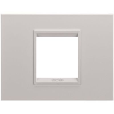 Gewiss GW16202XL Chorus - Plaque monochrome beige naturel 2 modules
