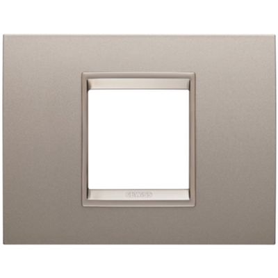 Gewiss GW16202XP Chorus - Plaque bronze nacré 2 modules