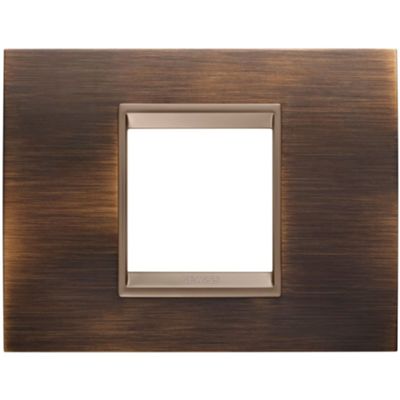 Gewiss GW16202XQ Chorus - placca 2 moduli ottone antico