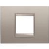 Gewiss GW16202XS Chorus - 2-module brushed aluminum plate