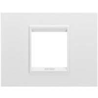 Gewiss GW16202XW Chorus - 2-module satin white monochrome plate