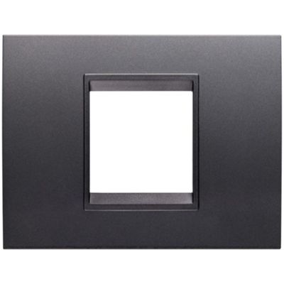 Gewiss GW16202YA Chorus - placca 2 moduli ardesia absolute