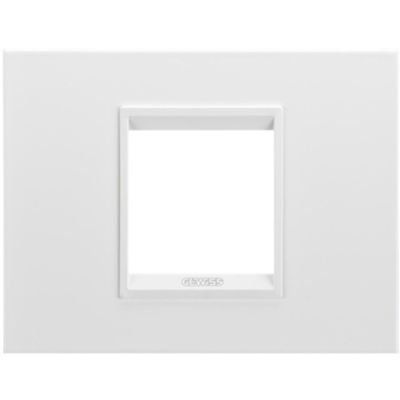 Gewiss GW16202YB Chorus - plaque 2 modules monochrome blanc