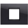 Gewiss GW16202YN Chorus - 2 module black toner lavy plate