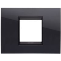 Gewiss GW16202YN Chorus - 2 module black toner lavy plate
