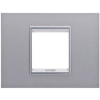 Gewiss GW16202YT Chorus - Plaque titane monochrome 2 modules