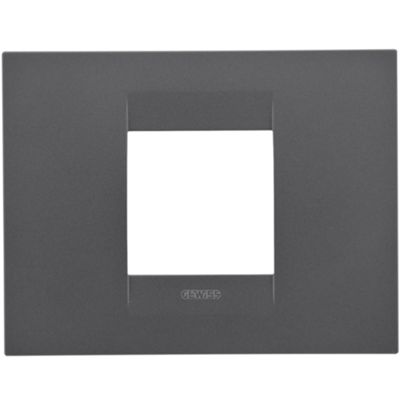 Gewiss GW16402VN Chorus - placca 2 moduli nero satinato