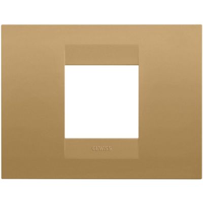 Gewiss GW16402VO Chorus - placca 2 moduli oro
