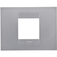 Gewiss GW16402VT Chorus - Placa de titanio de 2 módulos