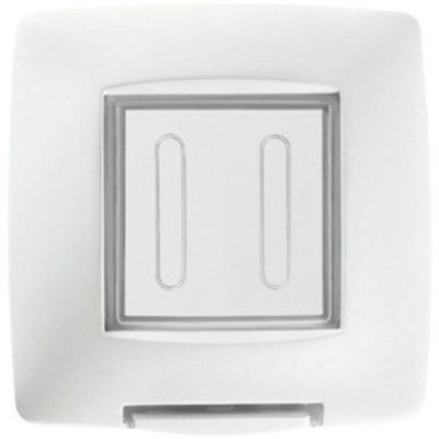Gewiss GW16702TB Chorus - Placa autoportante de 2 módulos blanco nube