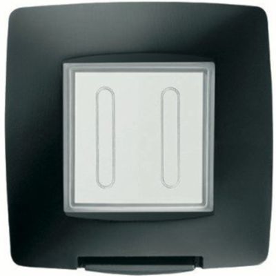 Gewiss GW16702TN Chorus - black self-supporting 2-module plate