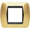 Living International - Placa de metal dorado Lucenti de 2 plazas