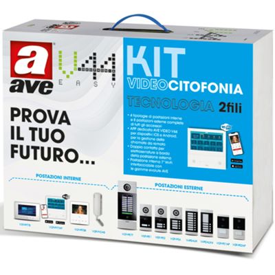 AVE KV01-1PIT7WF 2Fili - kit de videoportero unifamiliar táctil Wi-Fi 7 - VI2F-PE1