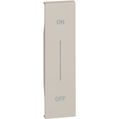 BTicino KM01MHAG Living Now Sand - illuminated cover with screen printing and ON/OFF function