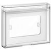 Vimar 14923 - cubierta transparente de 3 módulos IP44 ISOSET