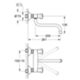 Grohe 31187001 – Mitigeur d'évier mural